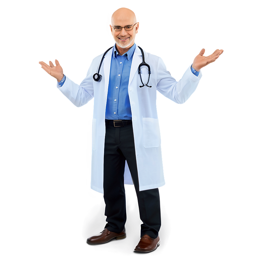 Bald Scientist Cartoon Png Qbn56