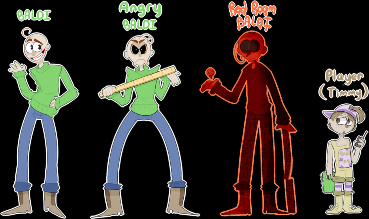 Baldi Character Evolution