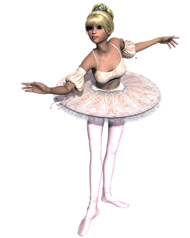 Ballerina3 D Model Pose