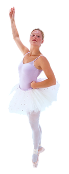 Ballerinain Pose PNG with transparent background