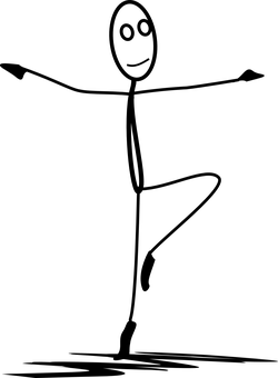 Ballet Dancer Silhouette PNG with transparent background