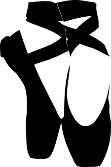 Ballet Dancer Silhouette PNG with transparent background