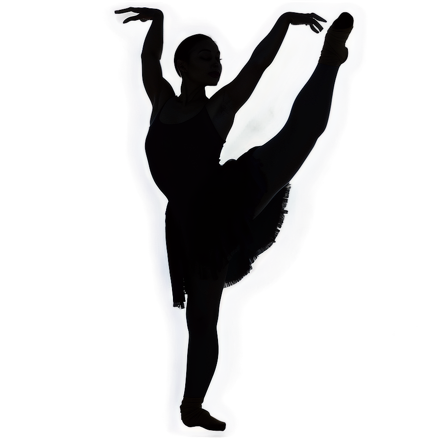 Ballet Dancer Silhouette PNG 64 PNG with transparent background