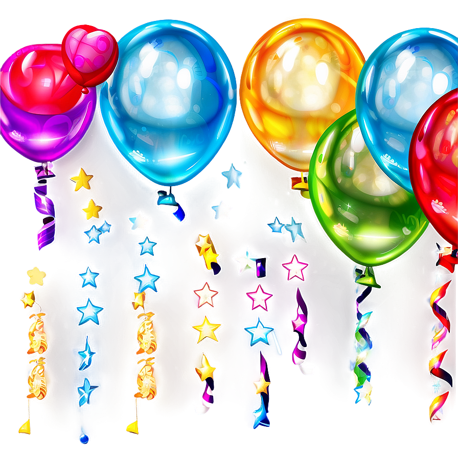 Balloon Decor Birthday Banner Png 06122024