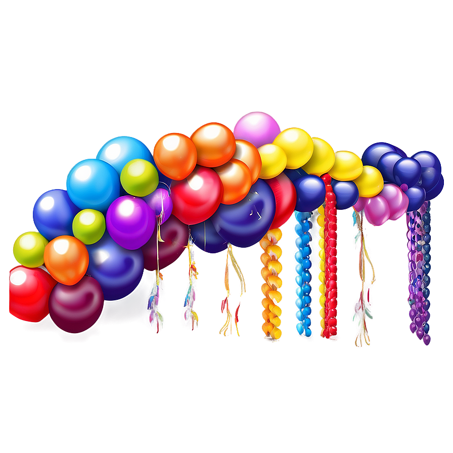 Balloon Garland Arrangement Guide Png Dhs