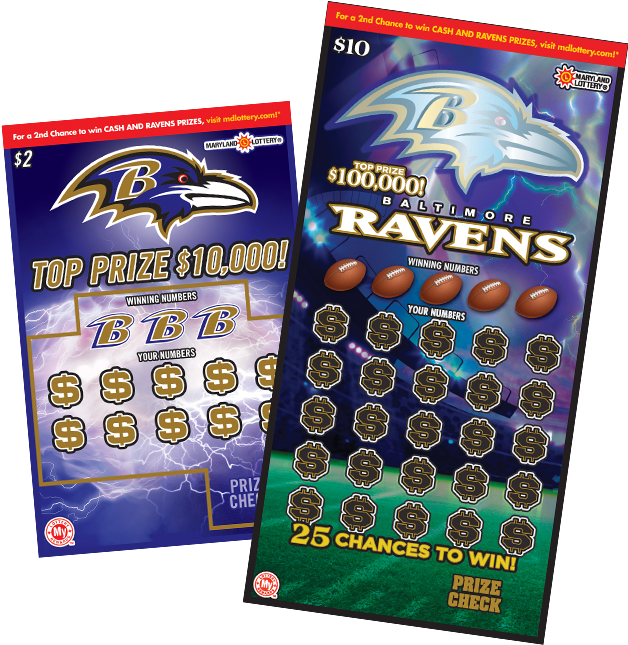 Baltimore Ravens Lottery Tickets PNG with transparent background