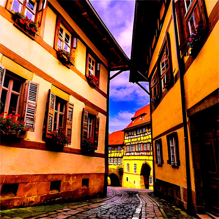 Bamberg Old Town PNG deu25 PNG with transparent background