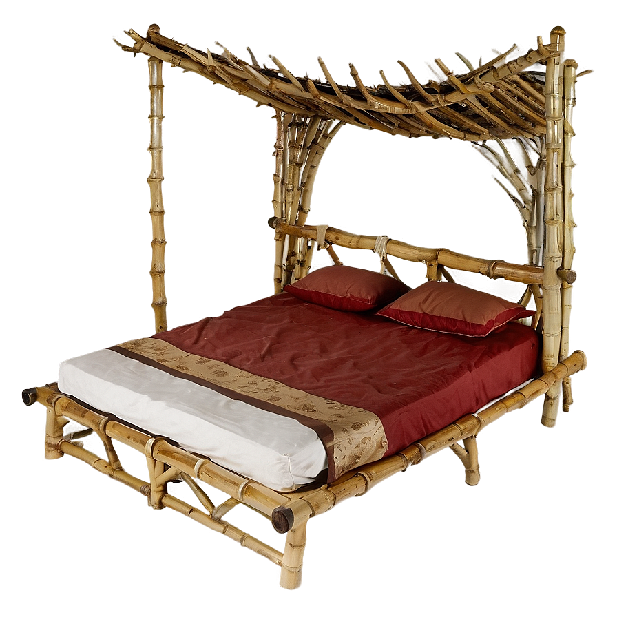 Bamboo Bed Eco-friendly Png Dgf19