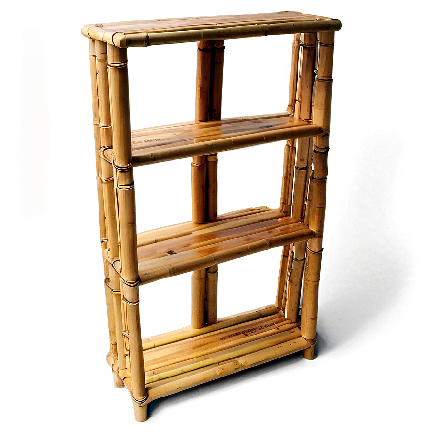 Bamboo Bookshelf Png Whm56