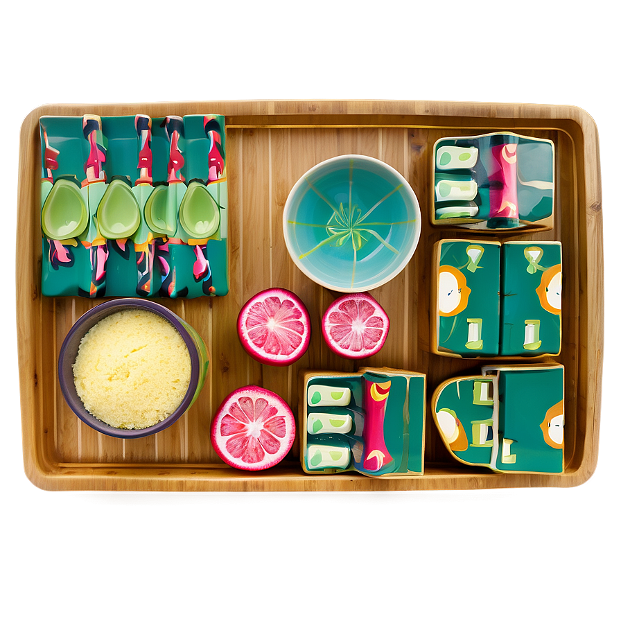 Bamboo Breakfast Tray Png Abb58