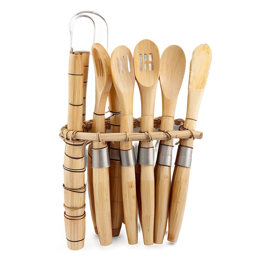 Bamboo Cooking Utensils Png 05232024