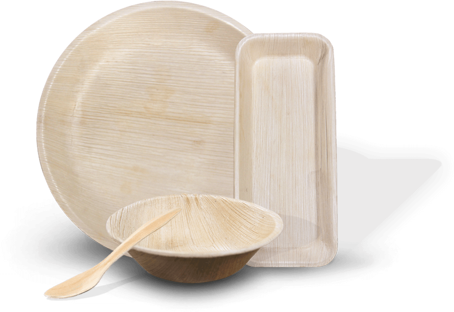 Bamboo Dinnerware Set Eco Friendly PNG image with a transparent background, free high-resolution download