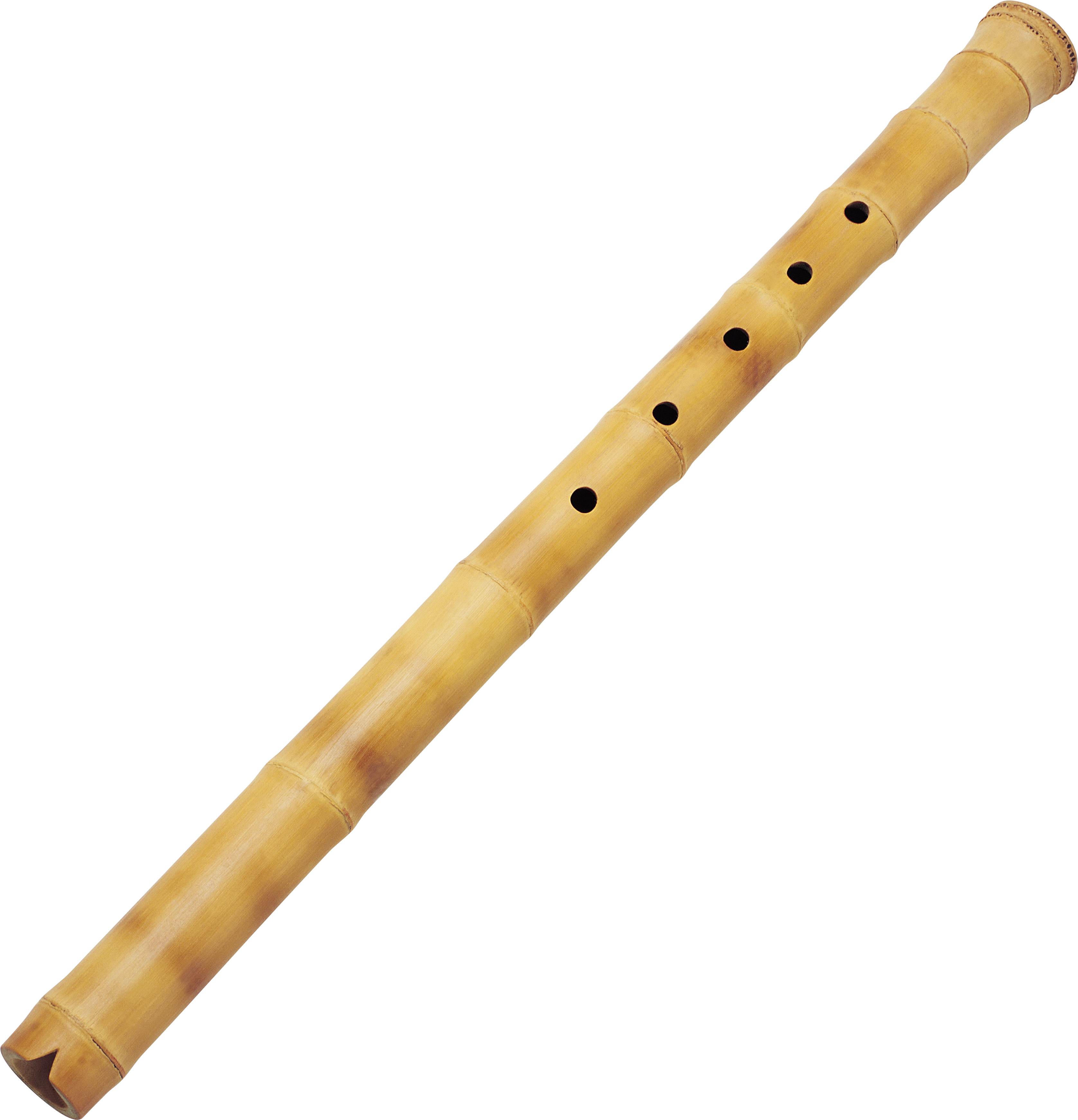 Bamboo Flute Isolated PNG with transparent background