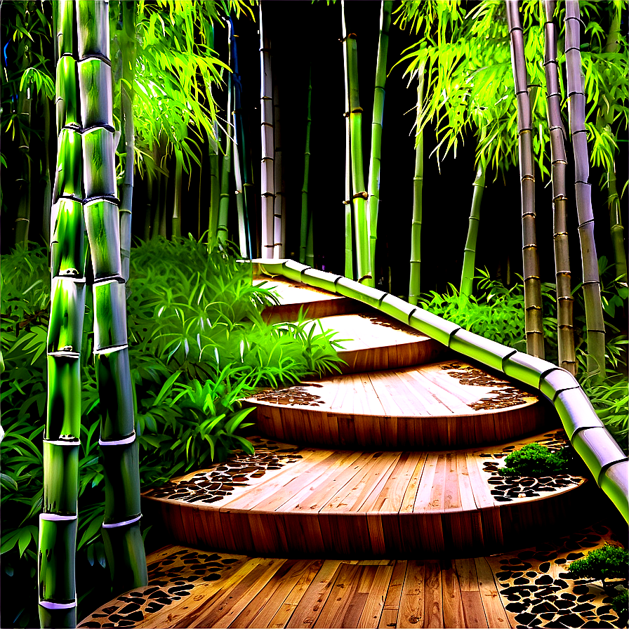 Bamboo Forest Path Png 05032024