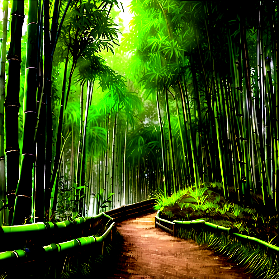 Bamboo Forest Path Png 76