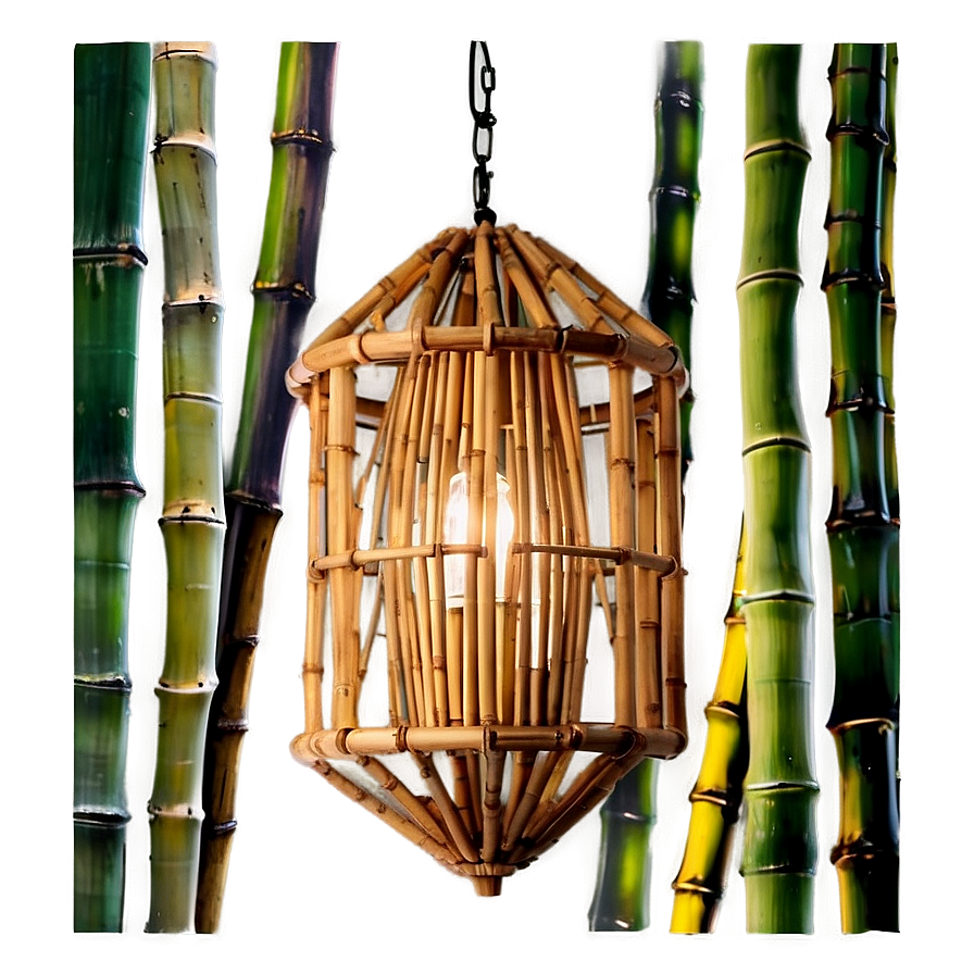 Bamboo Light Fixture Png 05232024