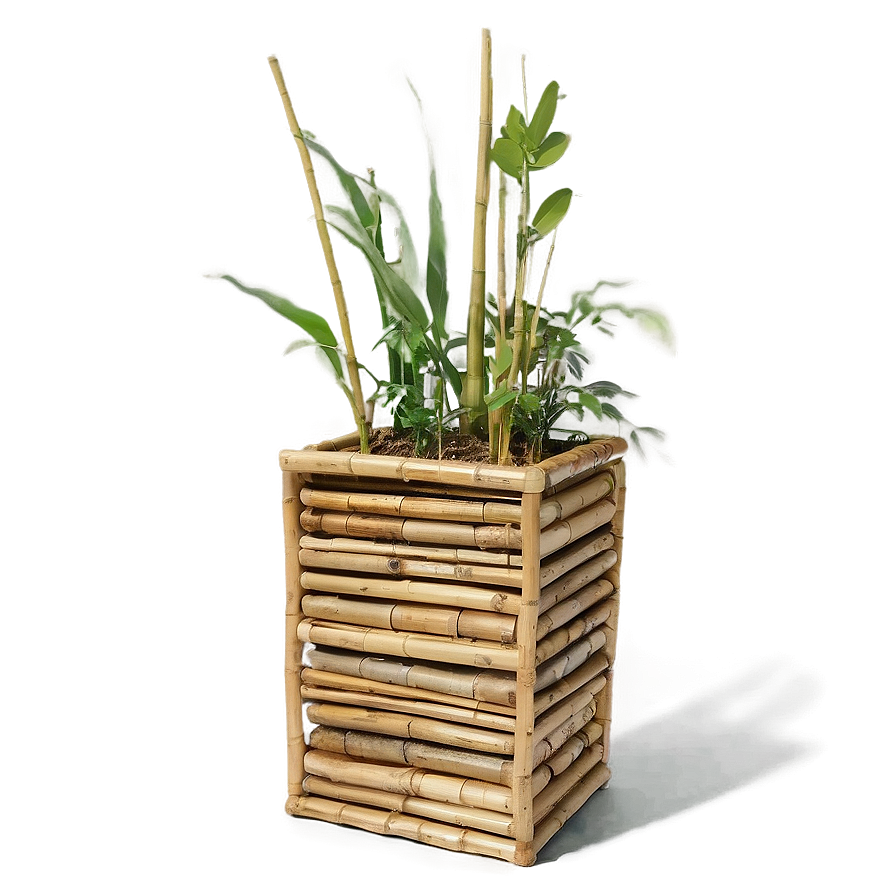 Bamboo Planter Box Png Hic