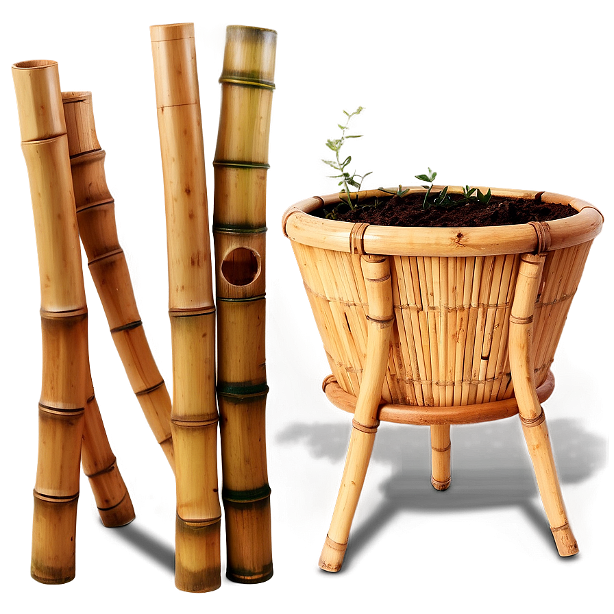 Bamboo Planter Box Png Mke