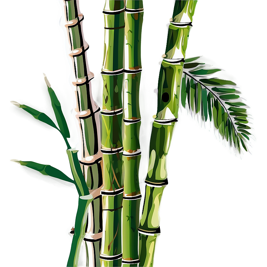 Bamboo Stalks Vector Png 05232024