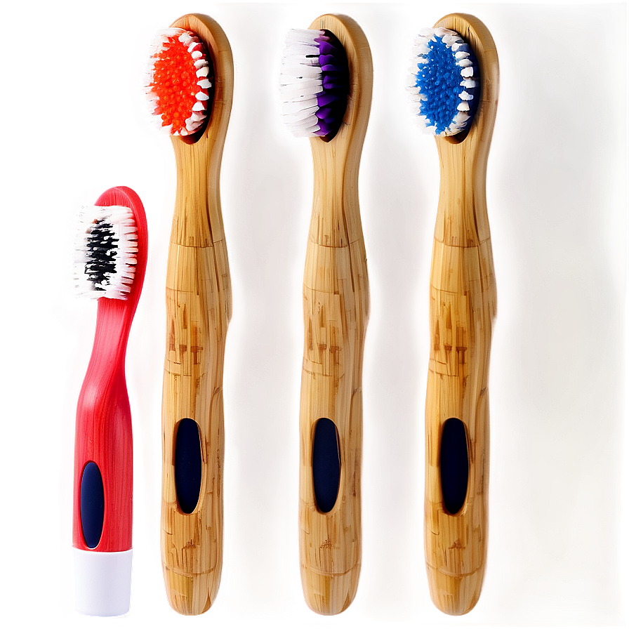 Bamboo Toothbrush Set Png Toq89