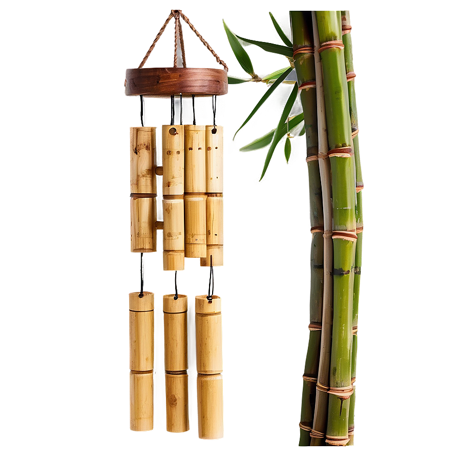 Bamboo Wind Chimes Png Raf29