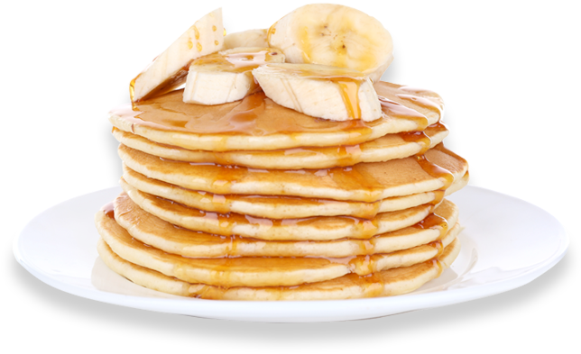 Pancake With Banana Png, Transparent Png PNG with transparent background
