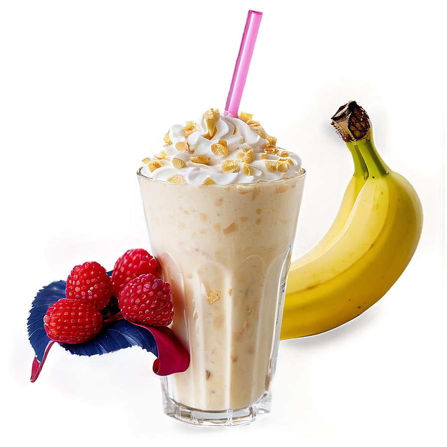 Banana Milkshake PNG 3 PNG with transparent background