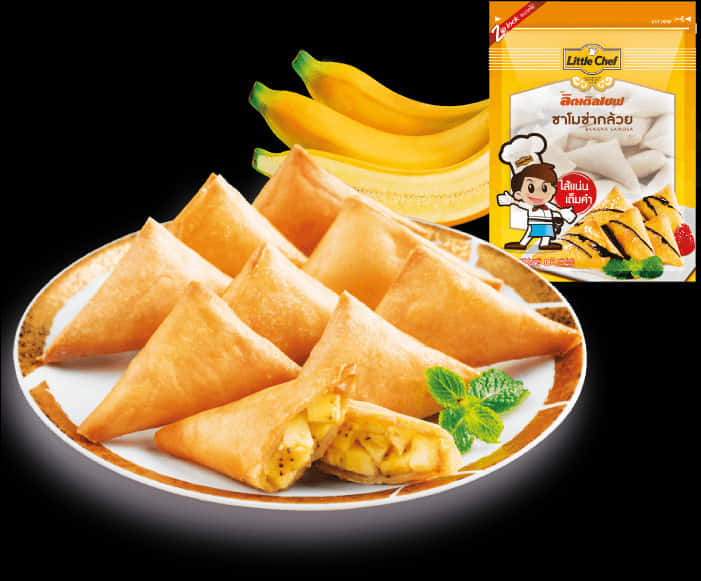 Banana Samosas Product Advertisement