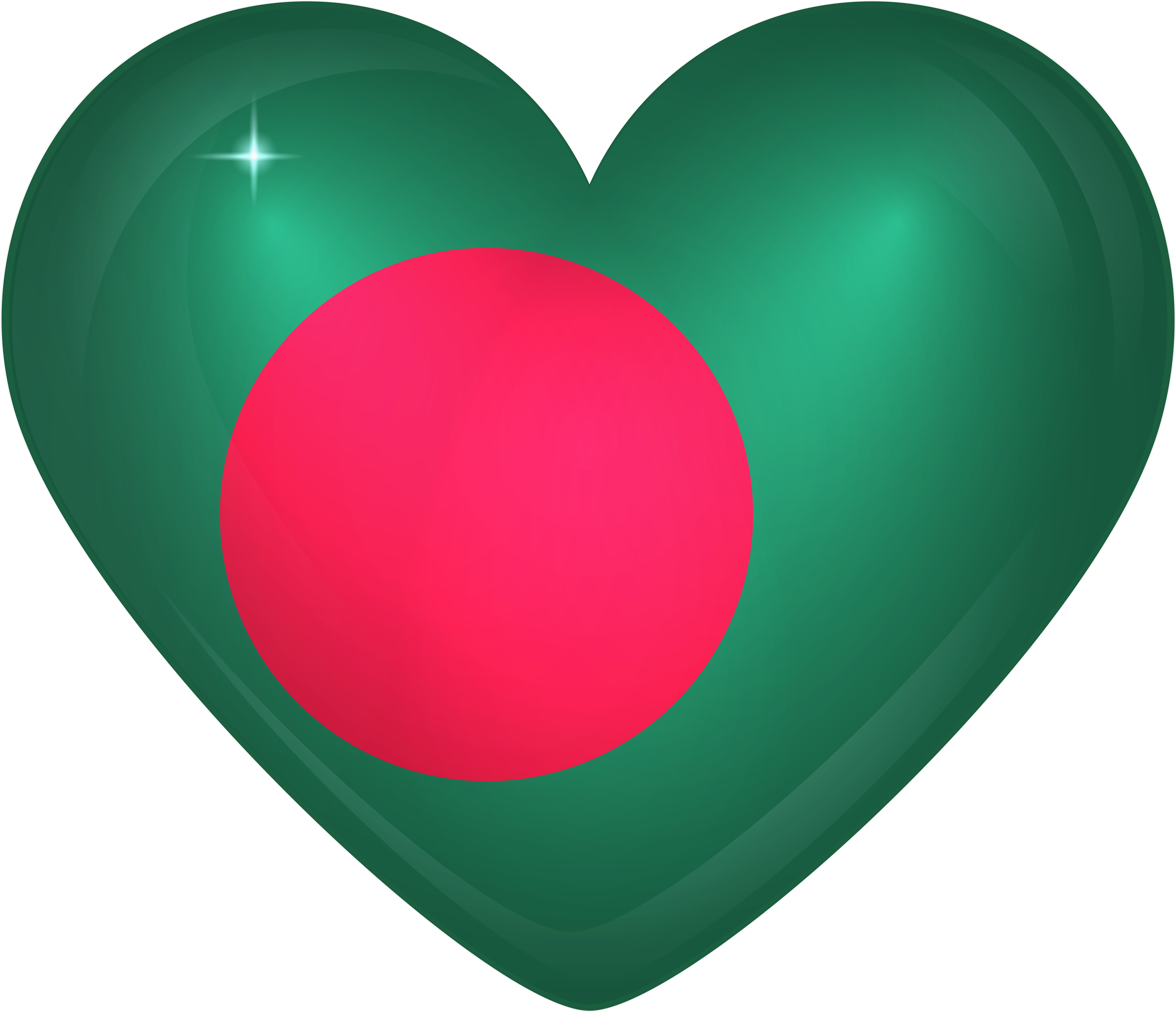 Bangladesh Flag Heart Png , Png Download - Bangladesh Heart Flag Png, Transparent Png PNG with transparent background