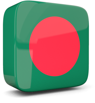 Glossy Square Icon 3d - Bangladesh 3d Flag Png, Transparent Png PNG with transparent background