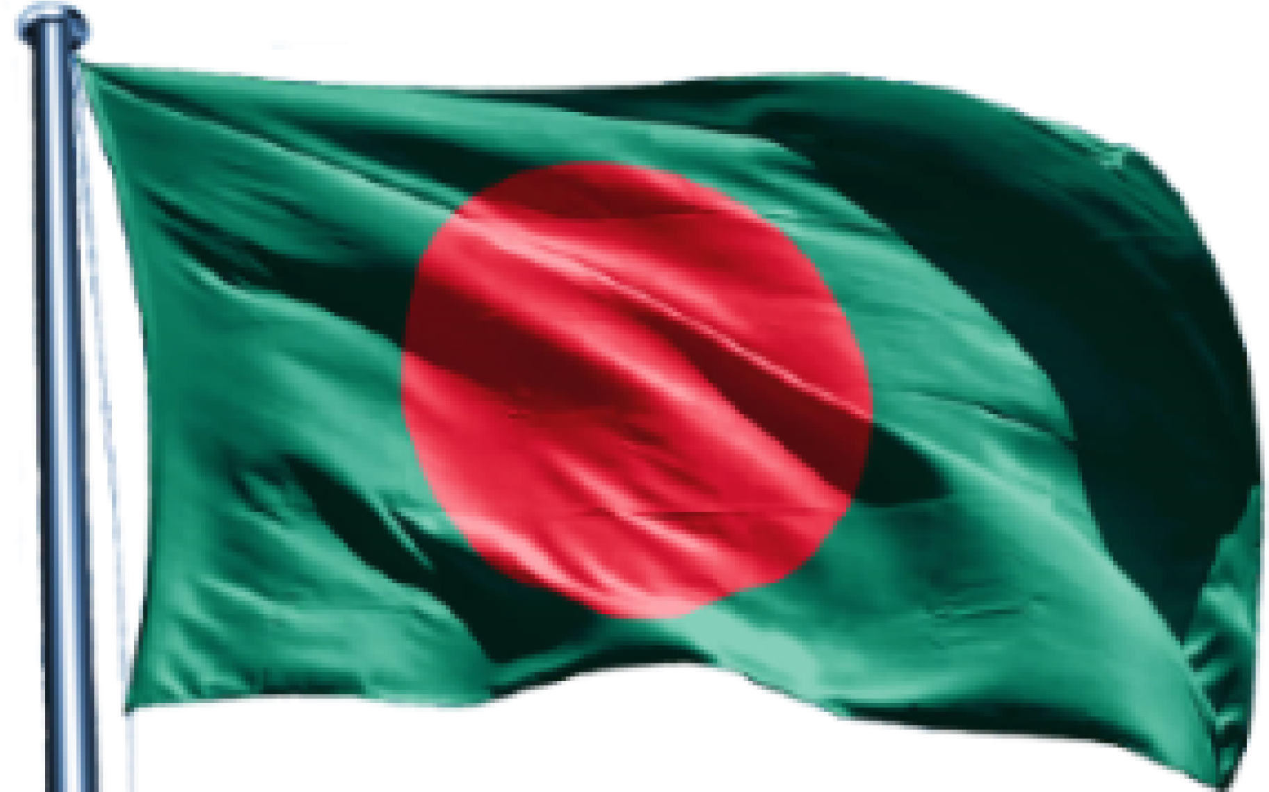 Bangladesh National Flag Waving