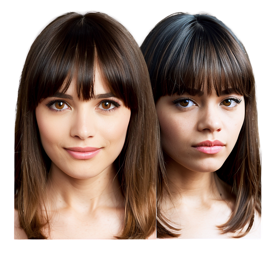 Bangs For Heart Shaped Face Png 16