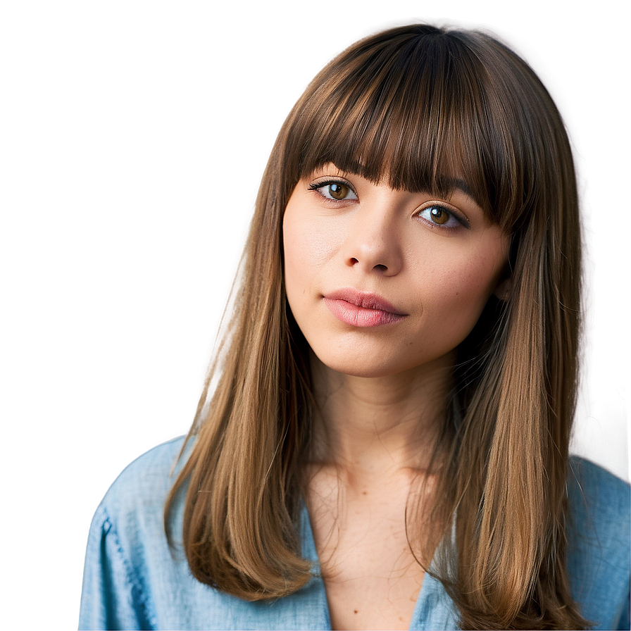 Bangs Hairstyle Inspiration PNG 60 PNG with transparent background