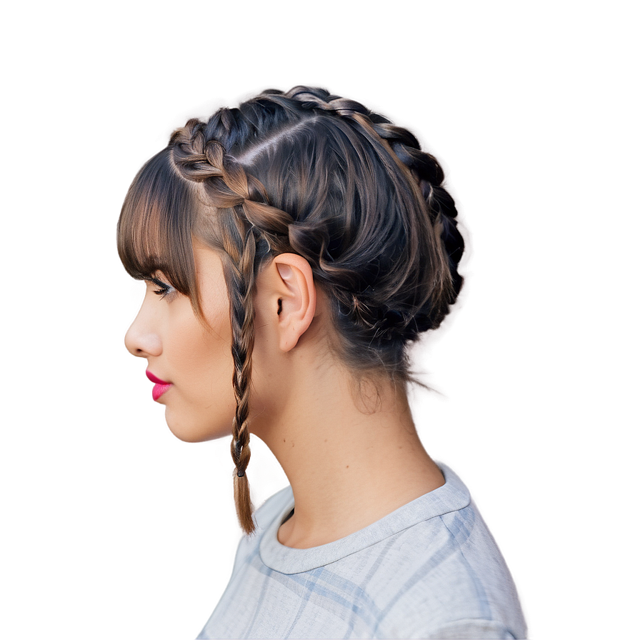 Bangs With Braid Ideas Png Icu92