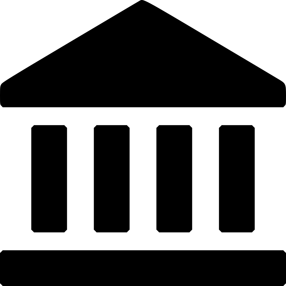 Bank Icon Svg - Black Bank Icon Png, Transparent Png PNG with transparent background
