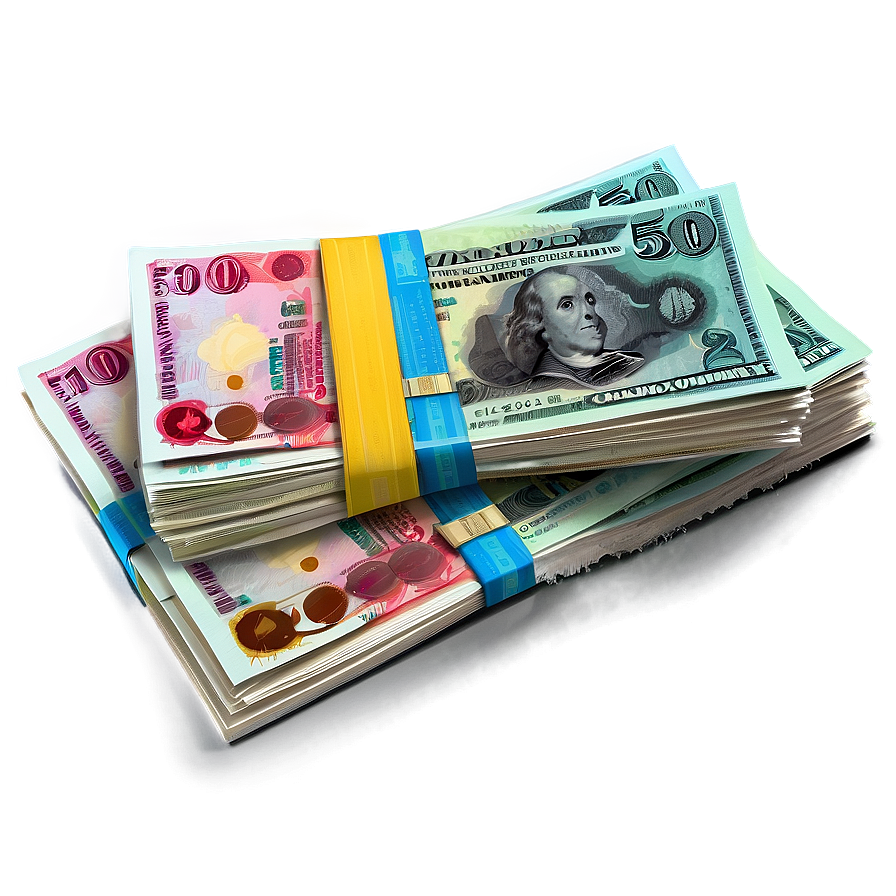 Banknotes Bundle Png 05252024