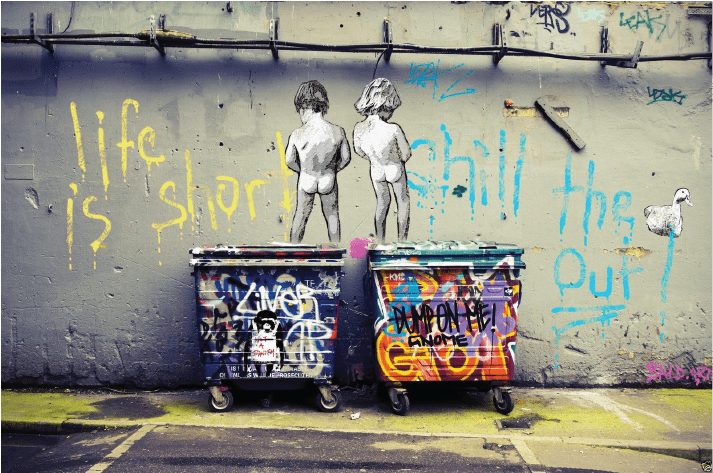 Banksy Art Life Is Short, HD Png Download PNG with transparent background