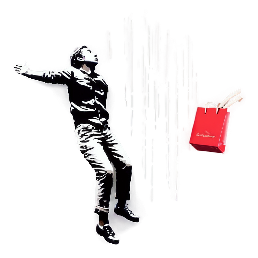 Banksy Falling Shopper Png 06232024