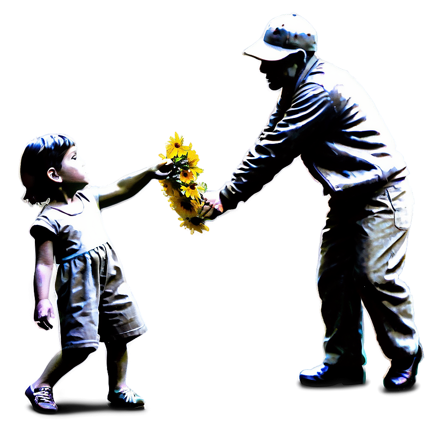Banksy Flower Thrower PNG wdn PNG with transparent background
