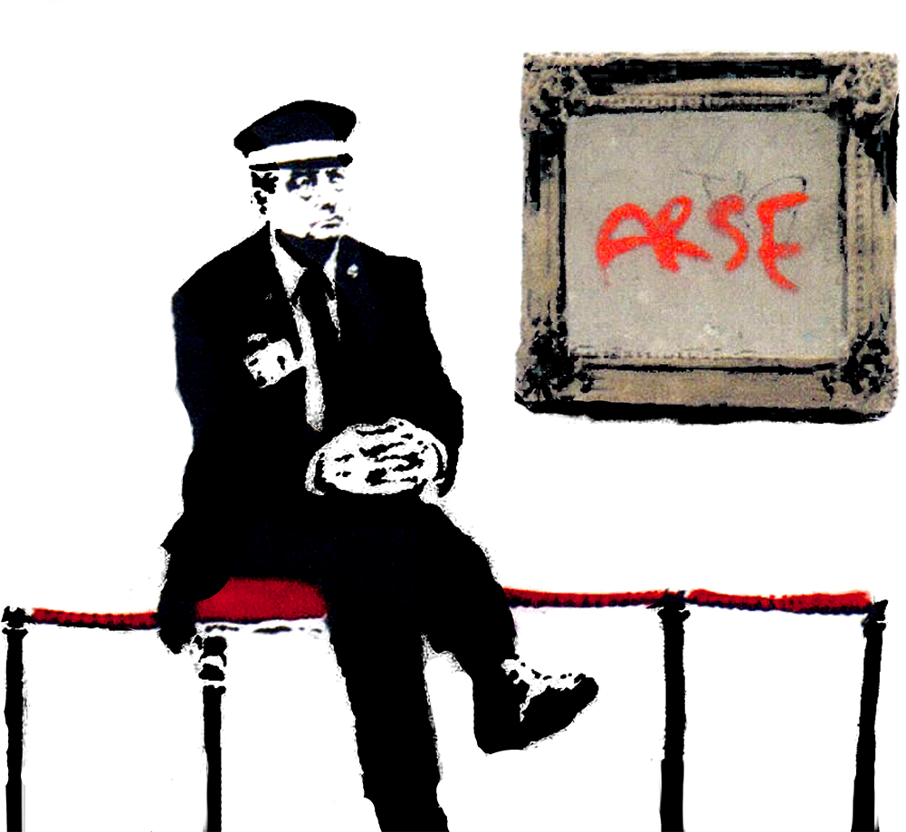 Banksy Graffiti Png , Png Download - Banksy Art In Gallery, Transparent Png PNG with transparent background
