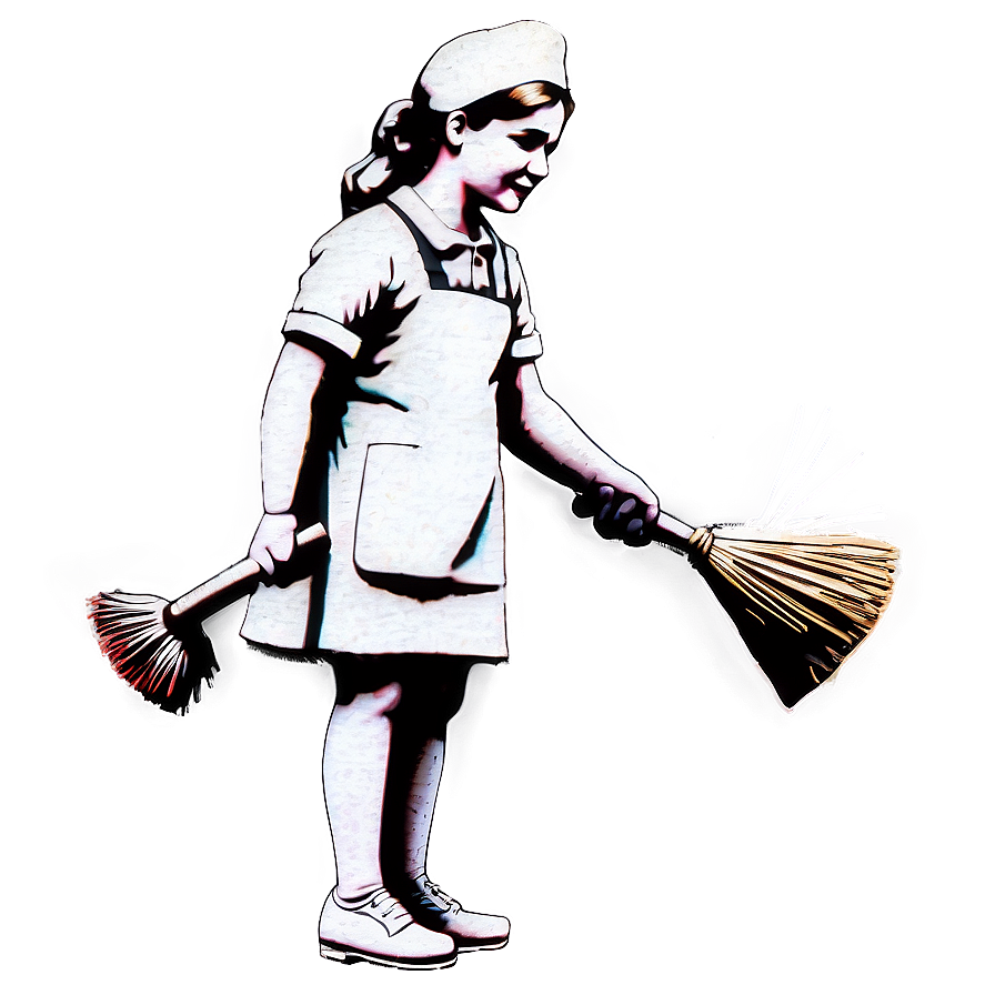 Banksy Maid Sweeping Png 06232024