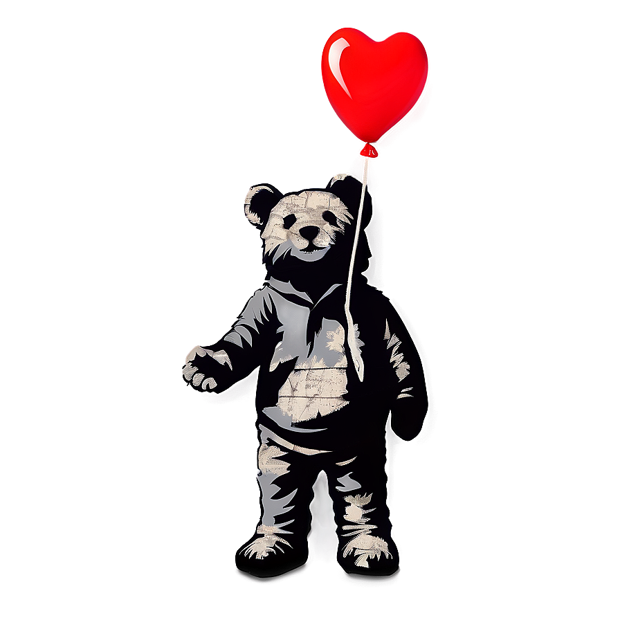 Banksy Mild Mild West Teddy Bear Png 06232024