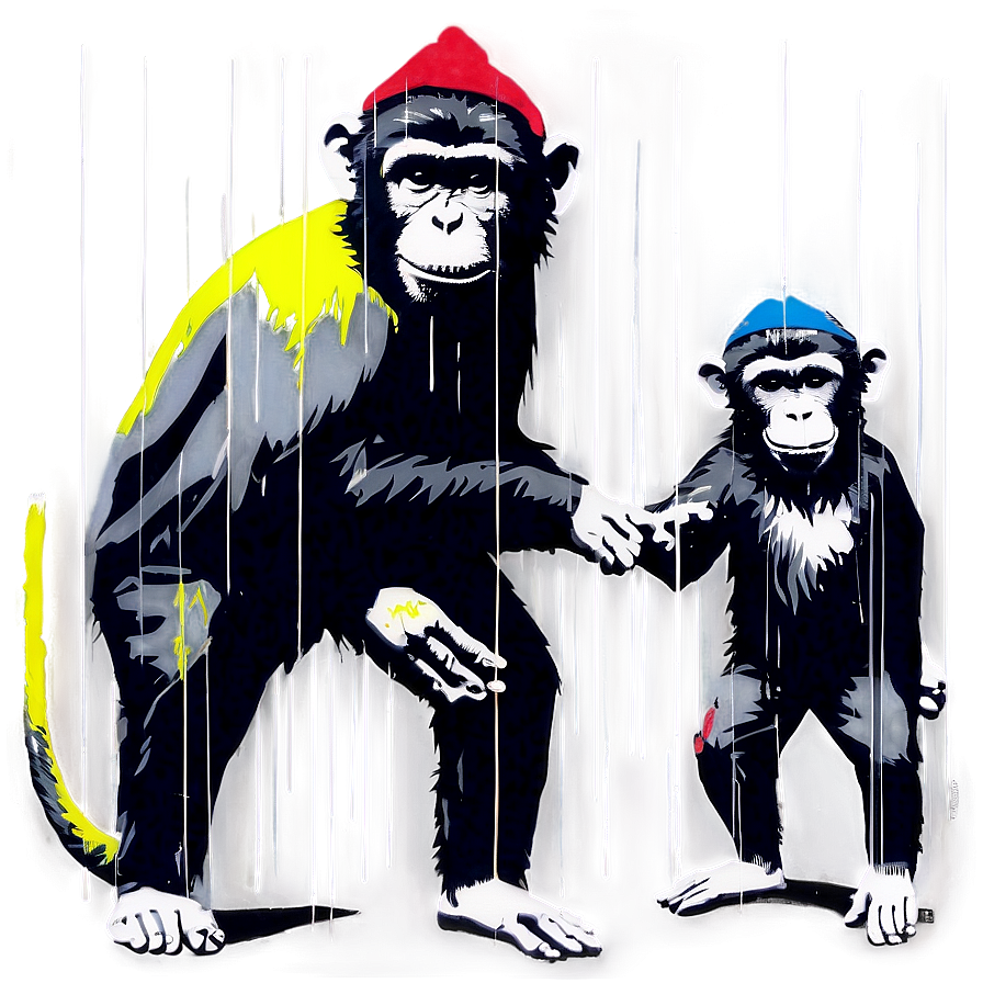 Banksy Monkey Parliament PNG 43 PNG with transparent background