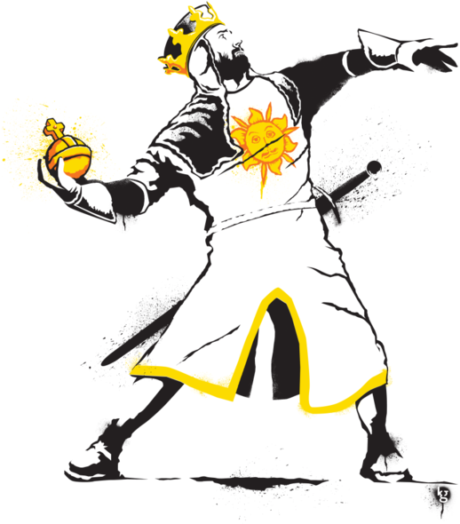 Banksy Python 1 2 - Holy Hand Grenade Sticker, HD Png Download PNG with transparent background