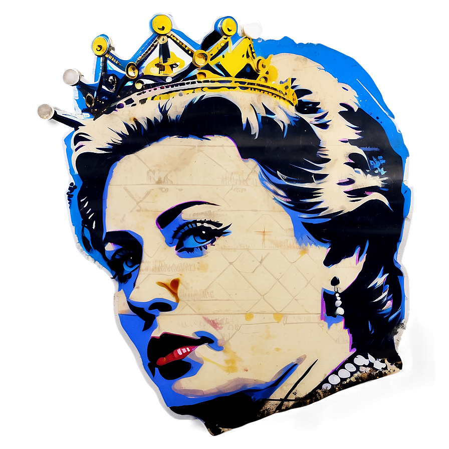 Banksy Queen Elizabeth Ziggy Stardust Png 7