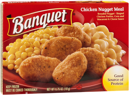 Banquet Chicken Nuggets And Mac And Cheese, HD Png Download PNG image with a transparent background, free high-resolution download