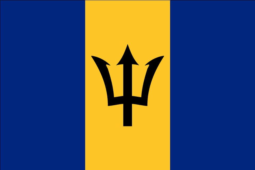 Bb Barbados Flag Icon - Barbados Flag Design, HD Png Download PNG with transparent background