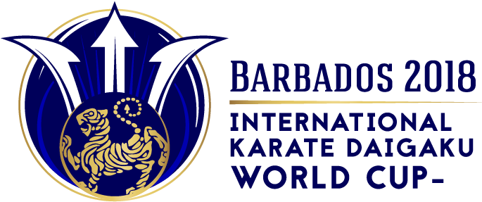 Barbados2018 Karate Daigaku World Cup Logo