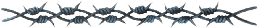#barbedwire #barbwire #spikes #ouch #goth #divider - Barb Wire Realistic Tattoo, HD Png Download PNG image with a transparent background, free high-resolution download