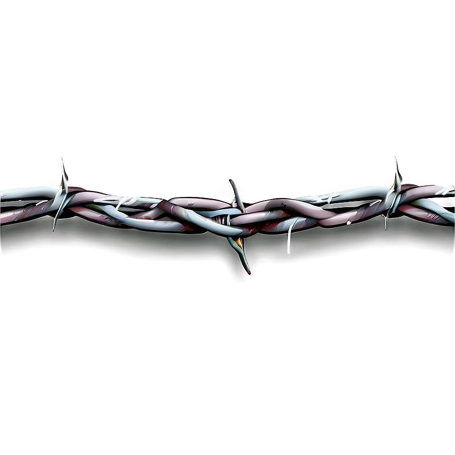 Barbed Wire Curve Png Raw